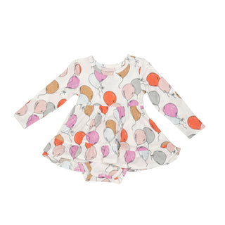 Angel Dear - Balloons - Twirly Bodysuit Dress - Charlie Rae - 3-6 Months - Baby & Toddler Clothing - Angel Dear
