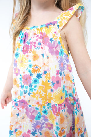 Angel Dear - Painty Bright Floral- Twirly Sundress - Charlie Rae - 2T - Baby & Toddler Dresses - Angel Dear