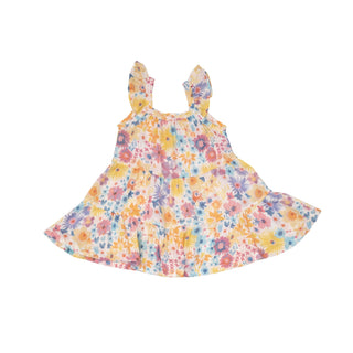 Angel Dear - Painty Bright Floral- Twirly Sundress & Diaper Cover - Charlie Rae - 6-12 Months - Baby & Toddler Outfits - Angel Dear