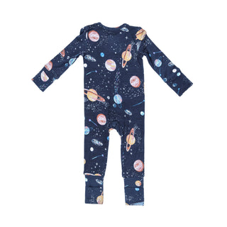 Angel Dear - Solar System - Bamboo 2-Way Zipper Romper - Charlie Rae - 0-3 Months - Baby & Toddler Sleepwear - Angel Dear