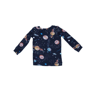 Angel Dear - Solar System - Long-Sleeve Bamboo Loungewear Set - Charlie Rae - 6-12 Months - Baby & Toddler Sleepwear - Angel Dear