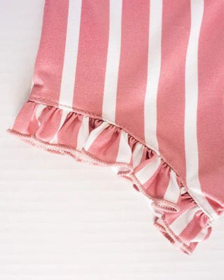 Belle High-Waist Bloomers - Mauve Stripe - Charlie Rae - 0-3 Months - Baby & Toddler Bottoms - Bailey's Blossoms