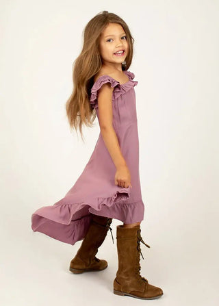 Betty Dress in Dusty Lilac - Toddler - Charlie Rae - 2T - Baby & Toddler Dresses - Joyfolie