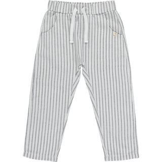 Black & White Stripped Cotton Pants - Charlie Rae - 0-3 Months - Me & Henry