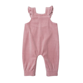 Blush Pink Ruffle Overalls - Charlie Rae - 3-6 Months - Baby & Toddler Bottoms - Angel Dear