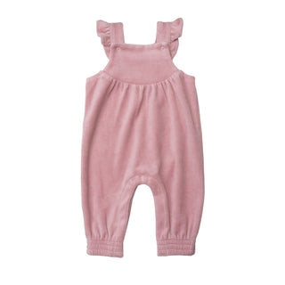 Blush Pink Ruffle Overalls - Charlie Rae - 3-6 Months - Baby & Toddler Bottoms - Angel Dear