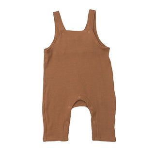 Brown Bamboo Overalls - Charlie Rae - 3-6 Months - Baby & Toddler Clothing - Angel Dear