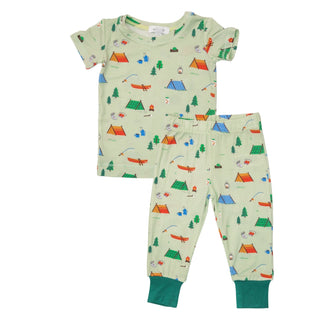 Camping- Bamboo S/S Loungewear Set - Charlie Rae - 6-12 Months - Baby & Toddler Sleepwear - Angel Dear
