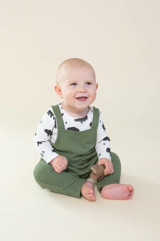 Chive Bamboo Overalls - Charlie Rae - 3-6 Months - Baby & Toddler Clothing Accessories - Angel Dear