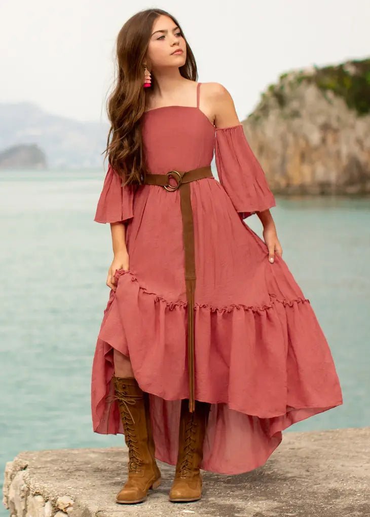 Girls boho 2025 maxi dress