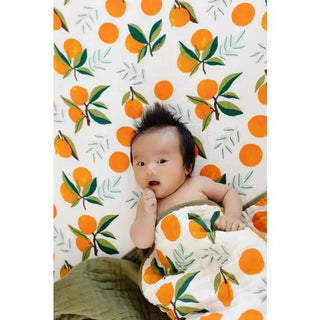 Clementine Reversible Quilt - Charlie Rae - Orange - Blankets - Clementine Kids