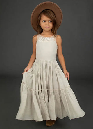 Coco Maxi Dress in Ecru - Toddler - Charlie Rae - 2T - Baby & Toddler Dresses - Joyfolie