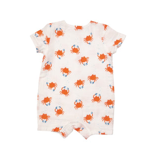 Crabby Cuties- Henley Shortall - Charlie Rae - 3-6 Months - Baby One-Pieces - Angel Dear