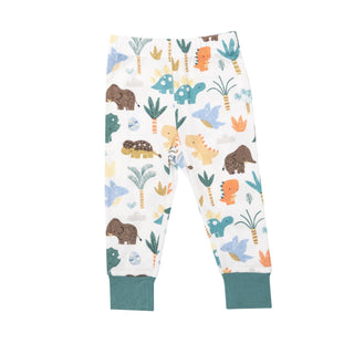 Cute Dino- Bamboo S/S Loungewear Set - Charlie Rae - 6-12 Months - Baby & Toddler Sleepwear - Angel Dear