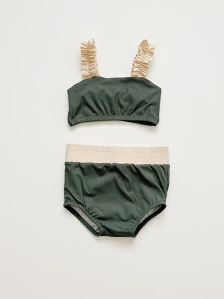 Deep Sea- Strap Bandeau Bikini Set - Charlie Rae - 0-6 Months - Orcas Lucille