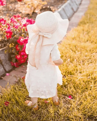 Eden Short Sleeve Dot Dress - Ivory - Charlie Rae - 9-12 Months - Baby & Toddler Dresses - Bailey's Blossoms