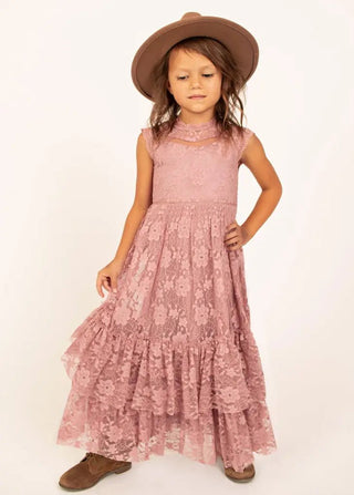 Emma Maxi Dress in Rose - Toddler - Charlie Rae - 2T - Baby & Toddler Dresses - Joyfolie