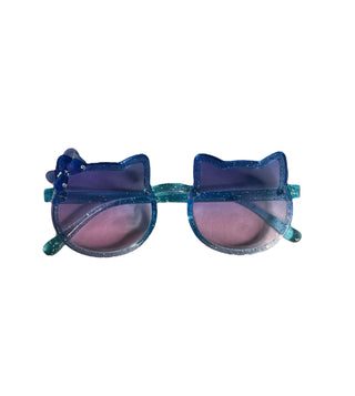 Frannie Cat Sunglasses - Charlie Rae - Ethereal Blue Glitter - Sunglasses - Bailey's Blossoms