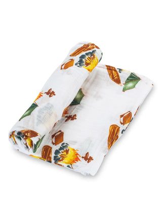 Gather Around The Campfire Baby Swaddle Blanket - Charlie Rae - Swaddling & Receiving Blankets - LollyBanks
