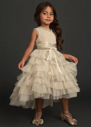 Geneva Dress in Gold - Toddler - Charlie Rae - 2T - Baby & Toddler Dresses - Joyfolie