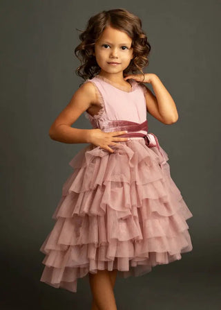Geneva Dress in Mauve - Toddler - Charlie Rae - 2 - Baby & Toddler Dresses - Joyfolie