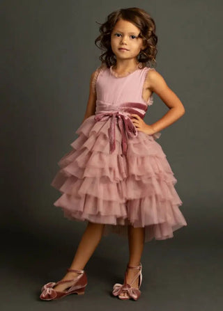 Geneva Dress in Mauve - Toddler - Charlie Rae - 2 - Baby & Toddler Dresses - Joyfolie