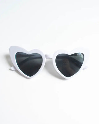 Ginny Lovestruck Cat Eye Sunglasses - Charlie Rae - White - Sunglasses - Bailey's Blossoms
