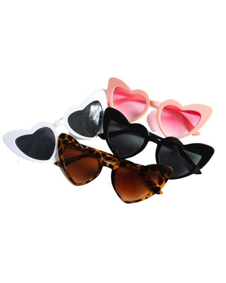 Ginny Lovestruck Cat Eye Sunglasses - Charlie Rae - White - Sunglasses - Bailey's Blossoms