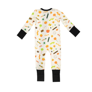 Halloween Candies- 2 Way Zipper Romper - Charlie Rae - 0-3 Months - Baby & Toddler Sleepwear - Angel Dear