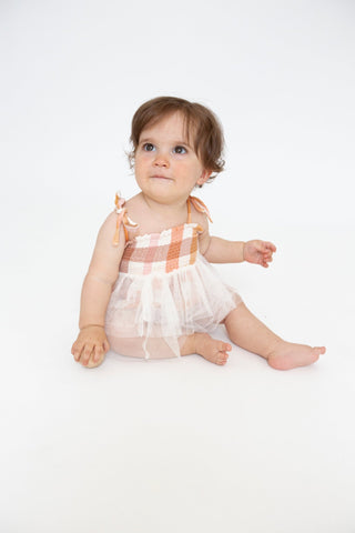 Harvest Plaid- Tutu Bubble - Charlie Rae - 0-6 Months - Baby & Toddler Dresses - Angel Dear