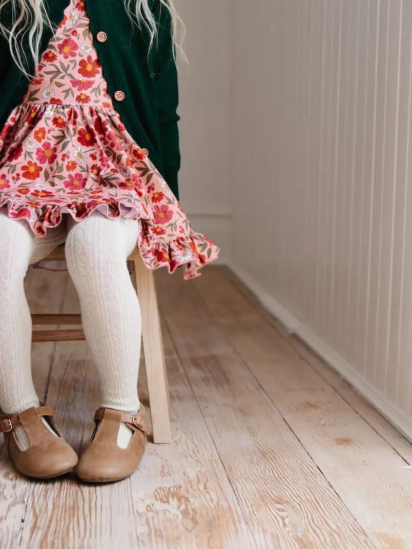 Ivory cable deals knit tights baby