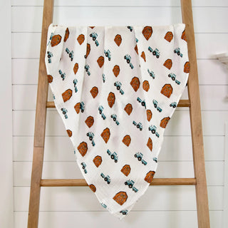 How We Roll Swaddle Blanket - Charlie Rae - Swaddling & Receiving Blankets - LollyBanks
