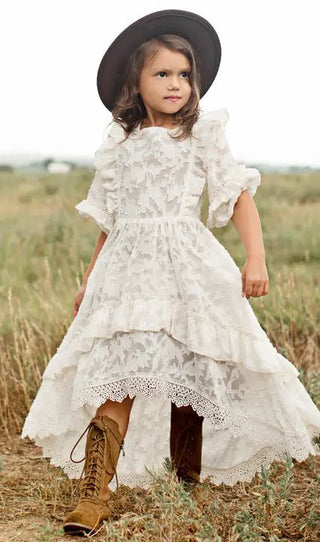 Kassia Dress in Bone White - Toddler - Charlie Rae - 2T - Dresses - Joyfolie