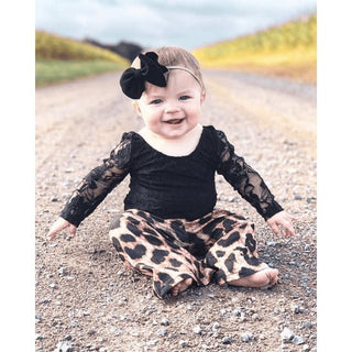 Lana Lace Leotard - Black - Charlie Rae - 0-3 Months - Baby One-Pieces - Bailey's Blossoms