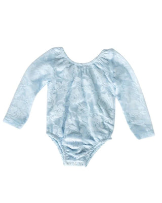 Lana Lace Leotard - Ice Blue - Charlie Rae - 0-3 Months - Baby One-Pieces - Bailey's Blossoms