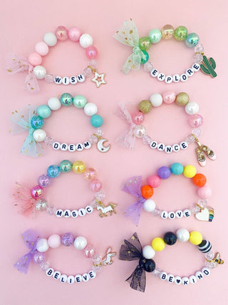 Little Reminders Inspirational Charm Bracelet - Charlie Rae - Wish - Bracelets - The Rainbow Mermaid