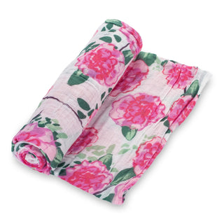 Live Life in Full Bloom Swaddle Blanket - Charlie Rae - Swaddling & Receiving Blankets - LollyBanks