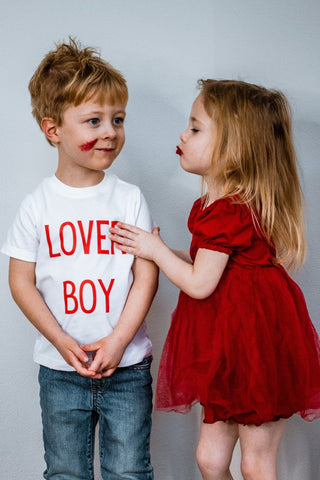 Lover Boy Tee - Charlie Rae - 2T - Baby & Toddler Tops - Charlie Rae