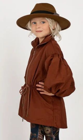 Lucia Windbreaker in Cinnamon - Toddler - Charlie Rae - 2T - Jacket - Joyfolie