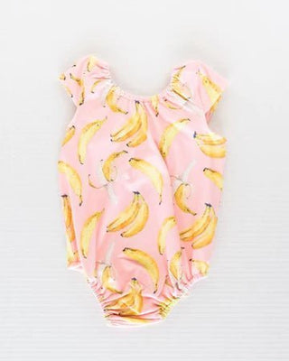 Maggie Cap Sleeve Leotard - Banana Split - Charlie Rae - 0-3 Months - Baby One-Pieces - Bailey's Blossoms