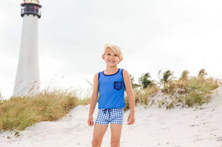 Maple Crest Swim Shorts - Charlie Rae - 18 Months - Baby & Toddler Swimwear - Blueberry Bay