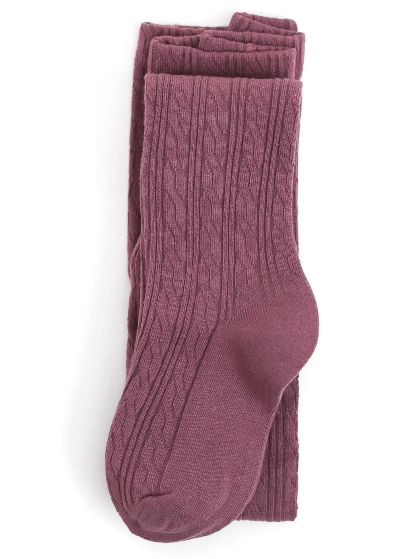 Mauve Cable Knit Tights Babies Toddlers Girls Charlie Rae