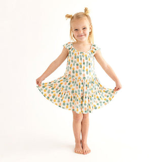 McGuire - Tiered Flutter Sleeve Dress - Posh Peanut - Charlie Rae - 2T - Baby & Toddler Dresses - Posh Peanut