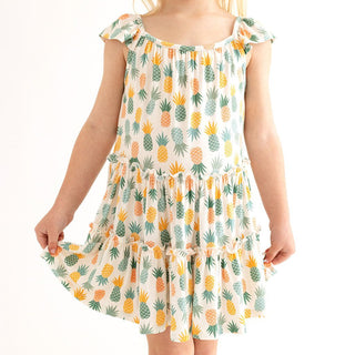 McGuire - Tiered Flutter Sleeve Dress - Posh Peanut - Charlie Rae - 2T - Baby & Toddler Dresses - Posh Peanut