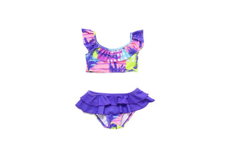 Miami Vice Two Piece Swimsuit - Charlie Rae - 2T - Girls Swim- 200 - Blueberry Bay
