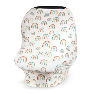 Mom Boss™ 4-in-1 Multi-Use Car Seat + Nursing Cover - Charlie Rae - Over the Rainbow - Baby Carrier Accessories - Itzy Ritzy