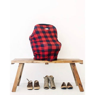 Mom Boss™ 4-in-1 Multi-Use Car Seat + Nursing Cover - Charlie Rae - Buffalo Plaid - Baby Carrier Accessories - Itzy Ritzy
