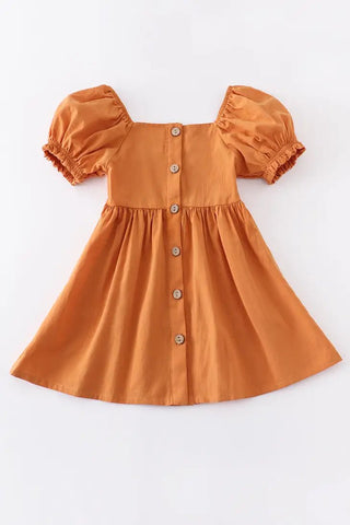 Mustard Bubble Sleeve Dress - Charlie Rae - 2T - Baby & Toddler Dresses - Charlie Rae