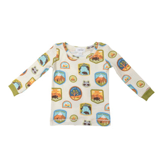 National Parks Bamboo Long Sleeve Loungewear Set - Charlie Rae - 6-12 Months - Baby & Toddler Sleepwear - Angel Dear