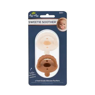 NEW Coconut/Toffee Sweetie Soother™ Pacifier Set - Charlie Rae - Pacifiers & Teethers - Itzy Ritzy